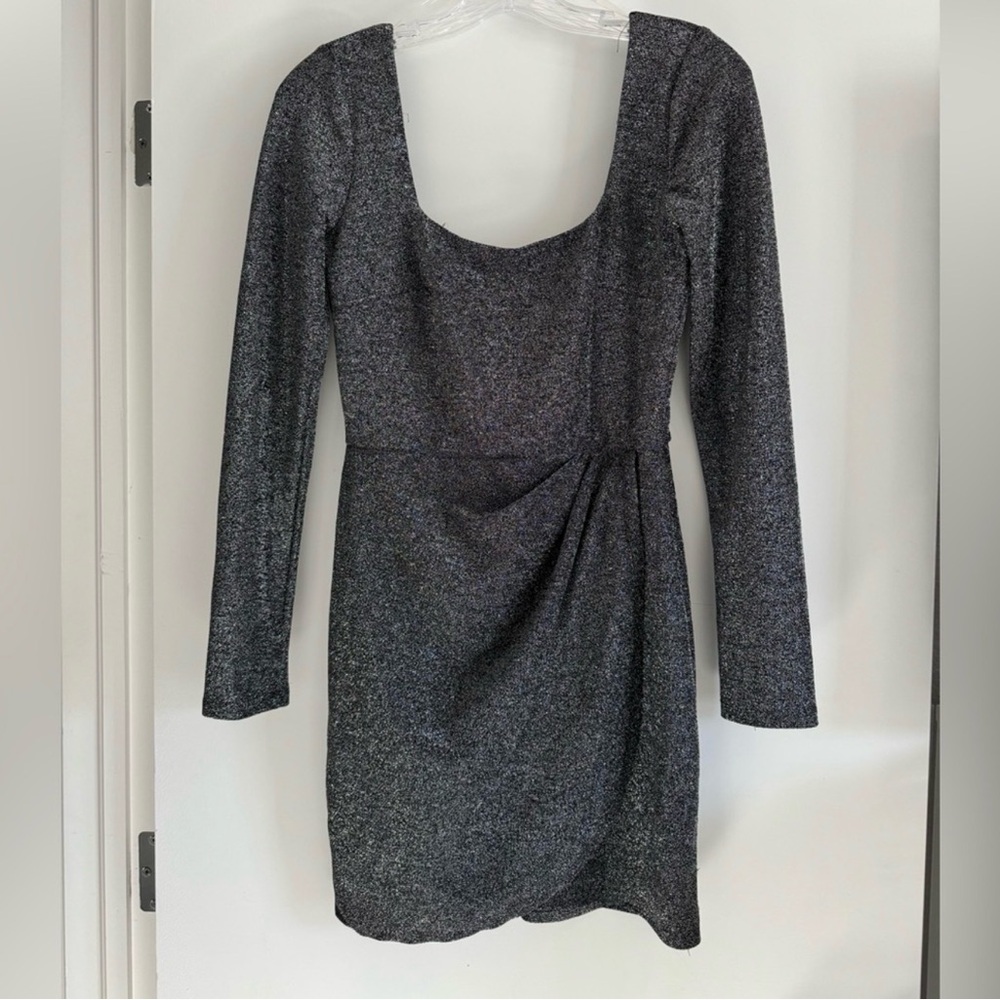 Altar'd State Charcoal Long Sleeve Dress
